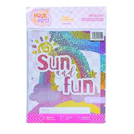 [306509.4] SEPARADOR REXON MAGIC WORLD N°3 CON VENTANITA 5 UNID.