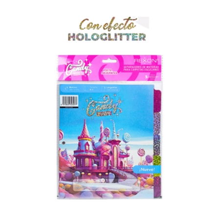 [306509.11] SEPARADOR REXON CANDY TOWN N°3 CON VENTANITA 5 UNID.