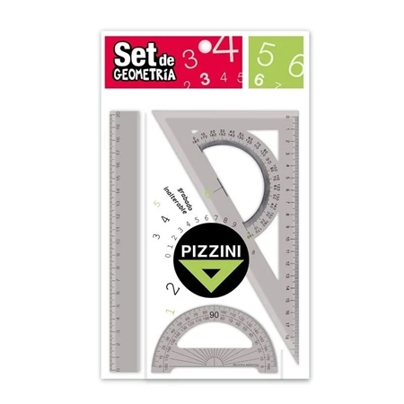 [002517001] SET DE GEOMETRIA PIZZINI 20 CM 3 PIEZAS (4203)