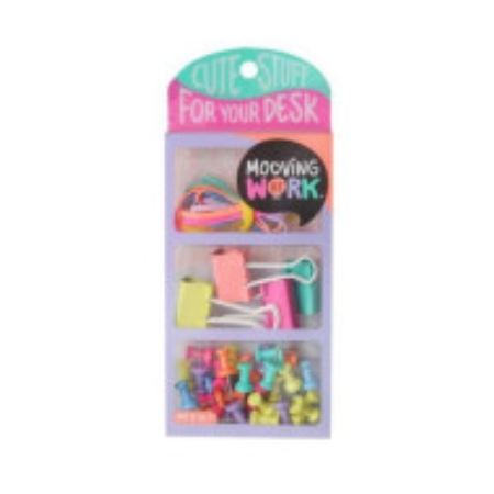 SET OFICINA MOOVING MANIA 3 EN 1 PURPLE GOMITAS/BINDER/PINS (2112060301)