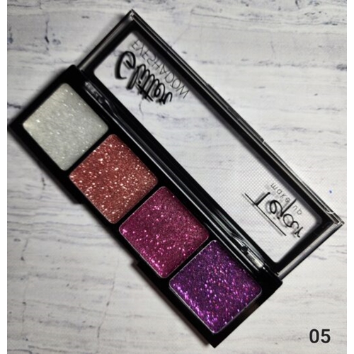 [7798317826842] SOMBRA MAQUILLAJE TEJAR GLITTER 4 TONOS (4166)