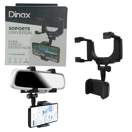 SOPORTE CELULAR DINAX PARA ESPEJO RETROVISOR (DX-AUSE002)