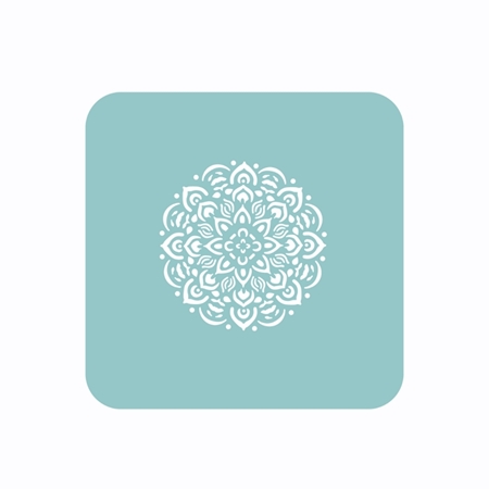 [L76130-1] STENCIL EQ ARTE FLOR MANDALA 15X15 CM (930)