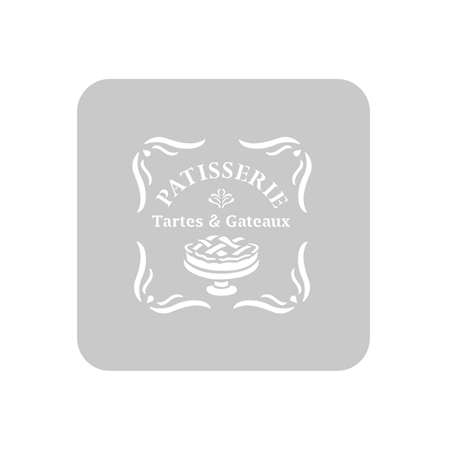 [L76130-4] STENCIL EQ ARTE PATTISERIE 15X15 CM (910)