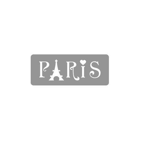 [L76129-7] STENCIL EQ ARTE PARIS 4,5X17 CM (310)