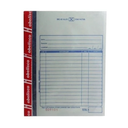 [308216] TALONARIO OBELISCO REMITO GRANDE DUPLICADO 50 HOJAS (2007)