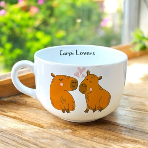[91.299] TAZA CAPYBARA CERAMICA