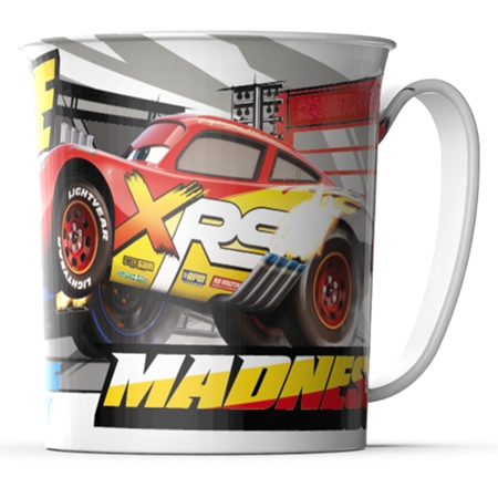 [J52201-2] TAZA BELGIOCO CARS PLASTICO
