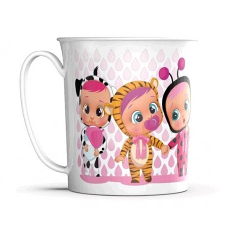 [J52201-3] TAZA BELGIOCO CRY BABIES PLASTICO