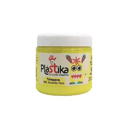 TEMPERA ETERNA PLASTIKA AMARILLO FLUO 60 CC (72180)