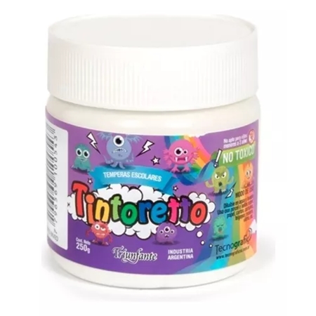 [302549-3] TEMPERA TINTORETTO BLANCO NIVEO 250 GR