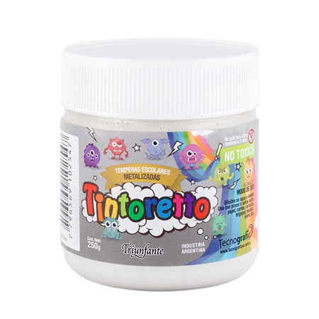 [302549-1] TEMPERA TINTORETTO PLATA 250 GR