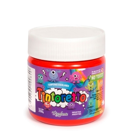 TEMPERA TINTORETTO ROJO FUEGO 250 GR