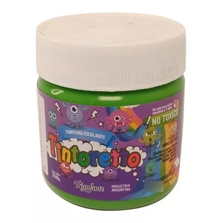 [302543-2] TEMPERA TINTORETTO VERDE MANZANA 250 GR