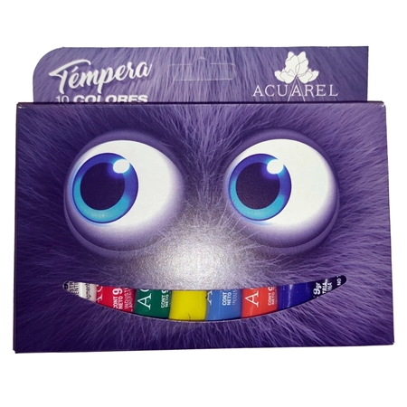TEMPERA ACUAREL COLOR 8ML X 10 UNID.