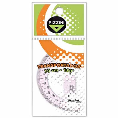 [L75717] TRANSPORTADOR PIZZINI 180° 10 CM