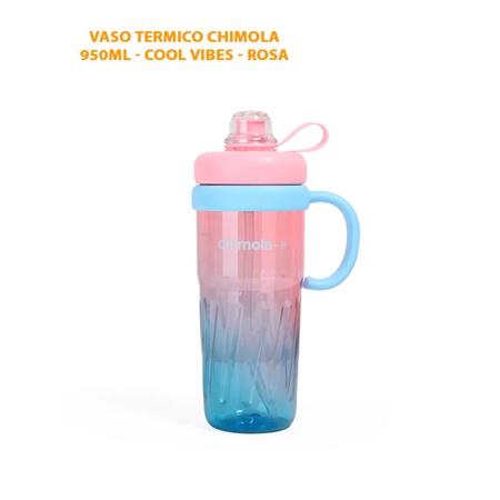 [87804.1] VASO CHIMOLA COOL VIVES 900ML ACRILICO ROSA (BZ69)