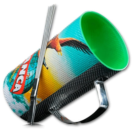 VASO GUIRO PLOTEADO 750 ML CON LUZ