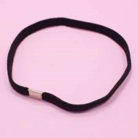 VINCHA PARA PELO ELASTICA NEGRO