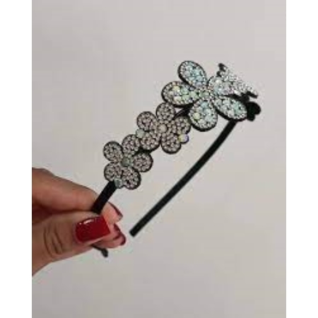 [P0202004] VINCHA PARA PELO FLOR STRASS