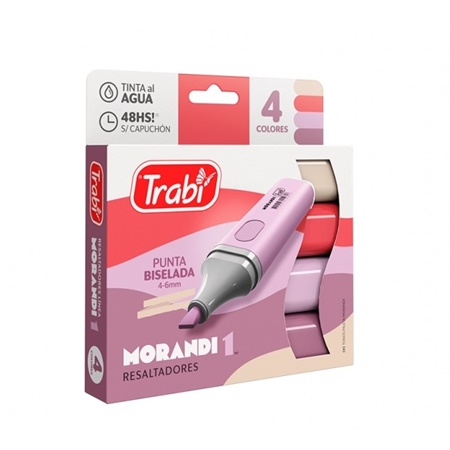 RESALTADORES TRABI MORANDI 1 BISELADO 4 UNID.
