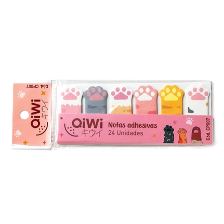 NOTAS ADHESIVAS OLAMI QIWI HUELLA (CP007)