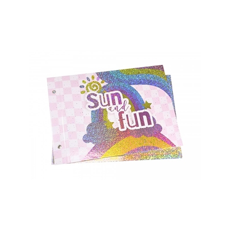 [78709] CARPETA CON CORDON REXON HOLOGLITTER MAGIC WORLD N°5