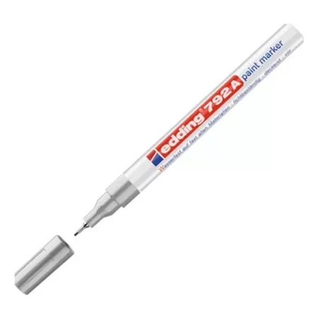 MARCADOR PINTURA EDDING 792A 0,8 MM PLATA 1 UNID.
