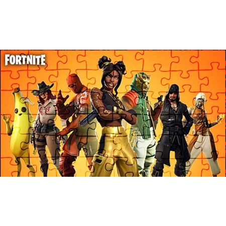 ROMPECABEZAS FORTNITE CON LAMINA PARA PINTAR 20 PIEZAS