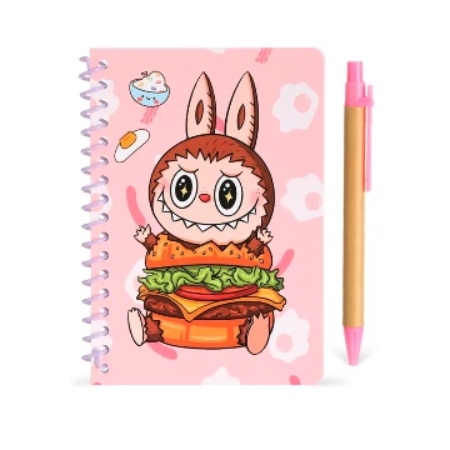 [87480] CUADERNO SF STATIONERY SET LABUBU CON BOLIGRAFO 50 HOJAS (BB20325)