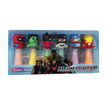 [201269.2] RESALTADORES MARVEL 6 UNID. (MD-337) ESTUCHE