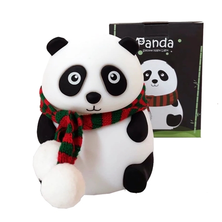 [201890] VELADOR LED PANDA TACTIL SILICONA (QY-006)