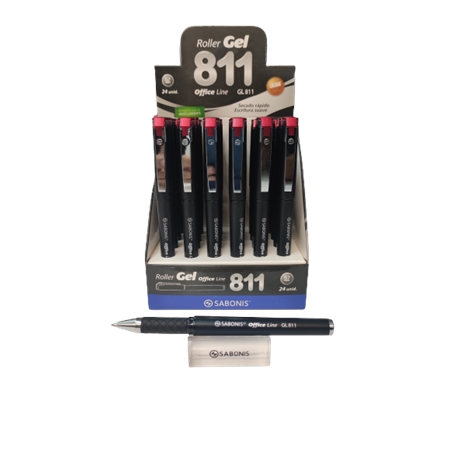[303034.1] BOLIGRAFO ROLLER GEL SABONIS OFFICE LINE ROJO (GL-811)