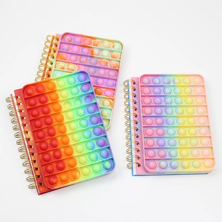 [201979] LIBRETA POPIT 50 HOJAS (2069-6) SILICONA ESPIRAL RAYADA