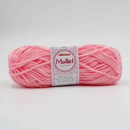 [374385.1] LANA MOLLET 3/6 ROSA CHICLE 40 GR (0769)
