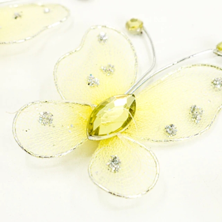 [150071] MARIPOSA CBX COLOR 38 MM TULL AMARILLO 1 UNID.