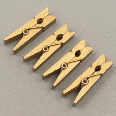 BROCHE DECO CBX 35 MM MADERA DORADO 1 UNID.