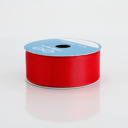 CINTA FALLETINA CORDON DE ORO N°5, 25 MM ROJO 1 METRO