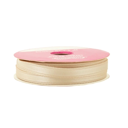 CINTA RASO CORDON DE ORO N°1, 6 MM NATURAL 1 METRO