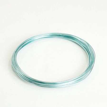 [100123.24] ALAMBRE CBX 1MM ALUMINIO COLOR CELESTE 5 METROS