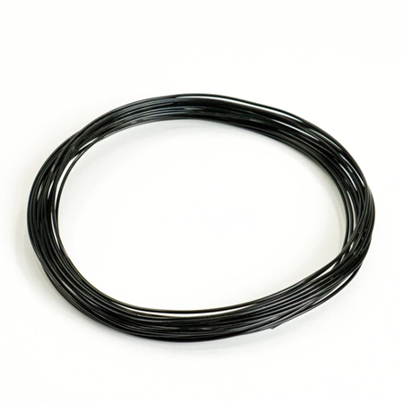 [100123.10] ALAMBRE CBX 1MM ALUMINIO COLOR NEGRO 5 METROS