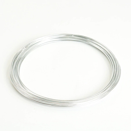 [100123.01] ALAMBRE CBX 1MM ALUMINIO COLOR PLATA 5 METROS