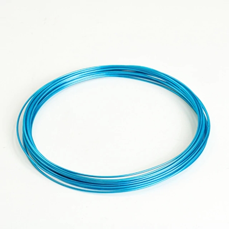 [100123.16] ALAMBRE CBX 1MM ALUMINIO COLOR TURQUESA 5 METROS