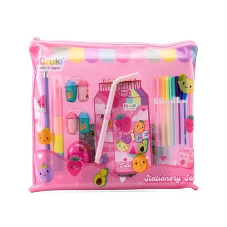 SET ESCOLAR KIRUKI 24X26 CM 16 PIEZAS (300004) SOBRE