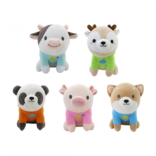 PELUCHE WOODY TOYS ANIMALITOS CON CAPUCHA 18 CM (WT004)