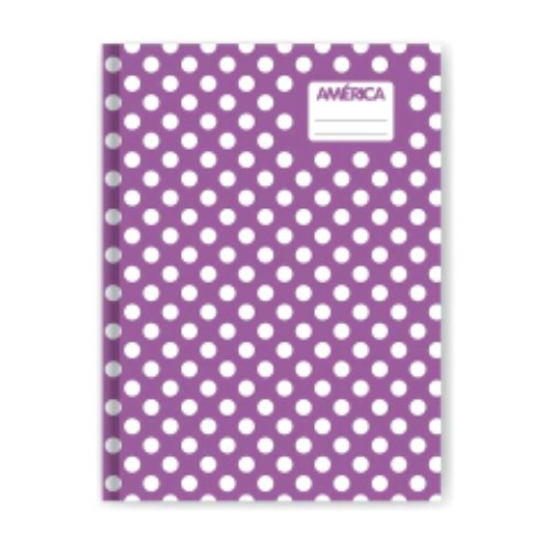 [306074.1] CUADERNO AMERICA 16X21 CM LUNAR LILA 42 HOJAS T/DURA RAYADO