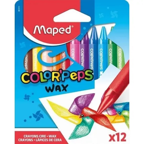 [83908] CRAYONES MAPED COLOR PEPS WAX 12 UNID. (861011)