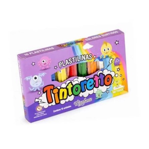 [302161] PLASTILINA TINTORETTO 10 UNID.