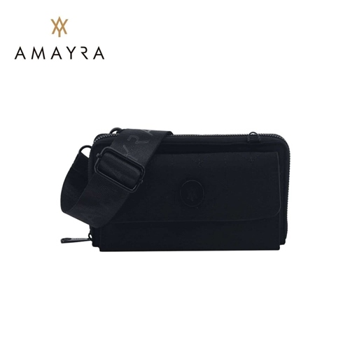 [88063.1] BANDOLERA AMAYRA PORTACELULAR P.U. NEGRO (67.B993.1)