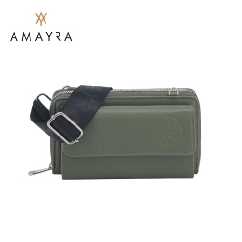 BANDOLERA AMAYRA PORTACELULAR P.U. VERDE OLIVA (67.B945.2R)